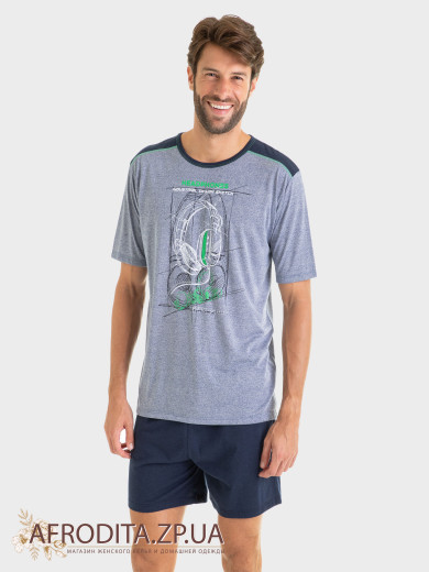 Піжама чоловіча з шортами Massana P231314