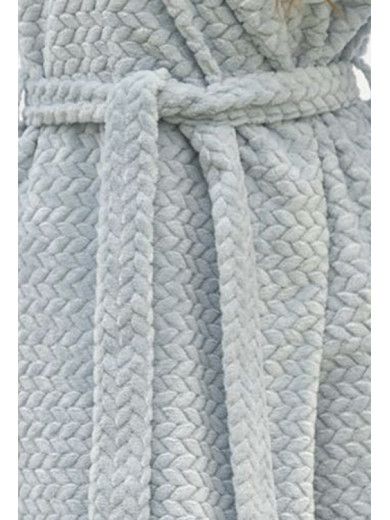 Женский теплый халат Shato 2338 light blue