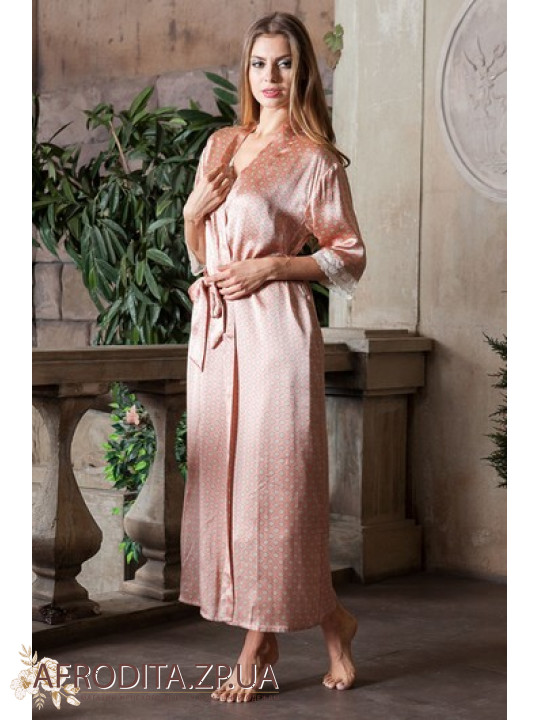 Домашній шовковий халат 