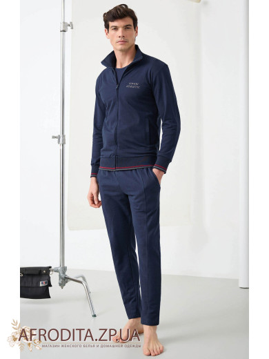 Домашний мужской костюм на молнии Enrico Coveri EA2067
