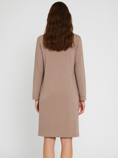 Хлопковая ночная сорочка с длинным рукавом Roksana 82822