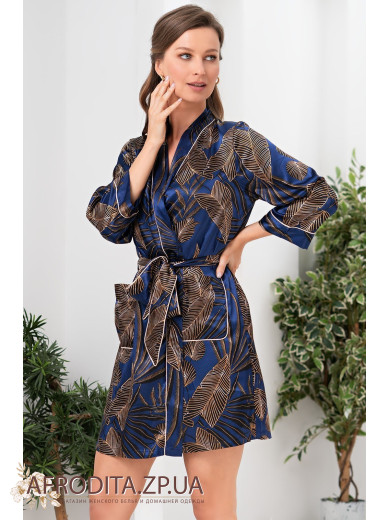 Жіночий атласній халат "Палома" 7083