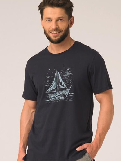 Мужская хлопковая пижама Key 82754