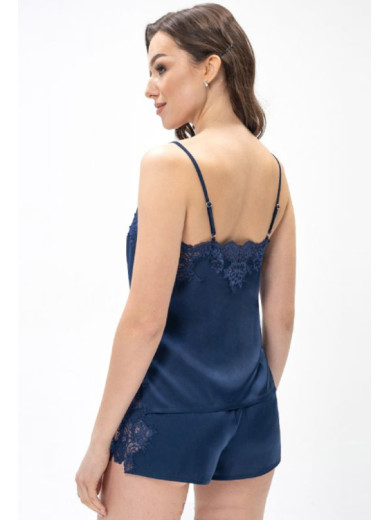 Жіноча піжама із шортами Shato 2408 navy blue