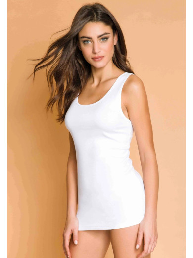 Женская майка міді на широких бретелях Jadea 9205