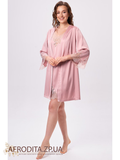Женский атласный халат Shato 2600/1