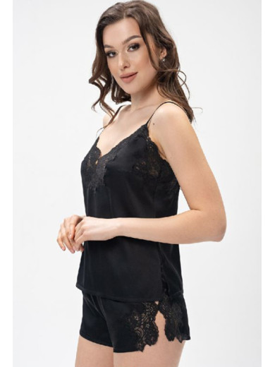 Жіноча піжама із шортами Shato 2408 black