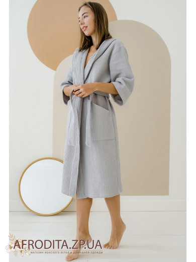 Женский вафельный халат Cosy 82811