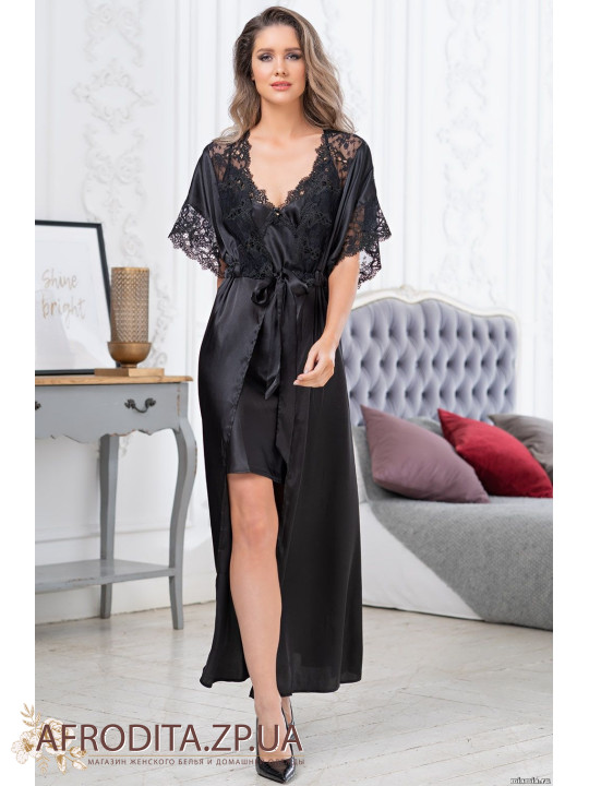 Жіночий довгий пеньюар Едіта 3679