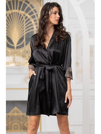 Жіночий шовковий халат Реджина 3903