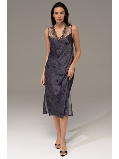 Женская длинная шелковая сорочка Алетта 4448