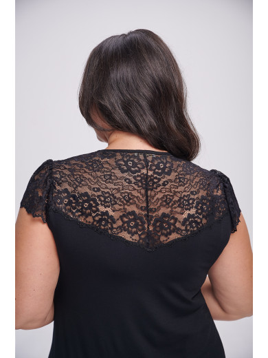 Жіноча сорочка з віскози Shato 2340 чорний