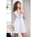 Короткий женский халат белый "Палома" 17483
