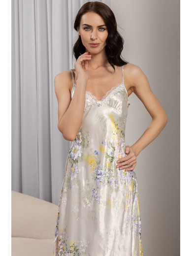 Длинная шелковая сорочка "Лилианна" 5996