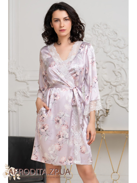 Женский шелковый халат Селин 3713