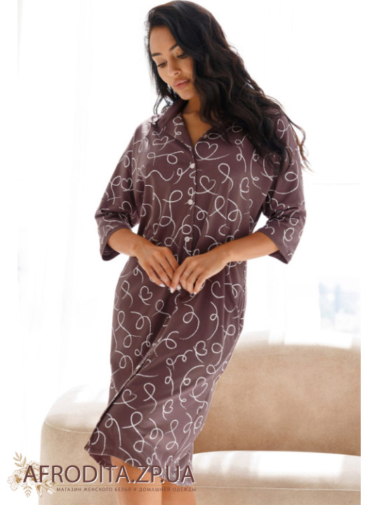 Женский халат на пуговицах 1224-12801