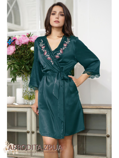 Жіночий шовковий халат Валенсія 3263-1