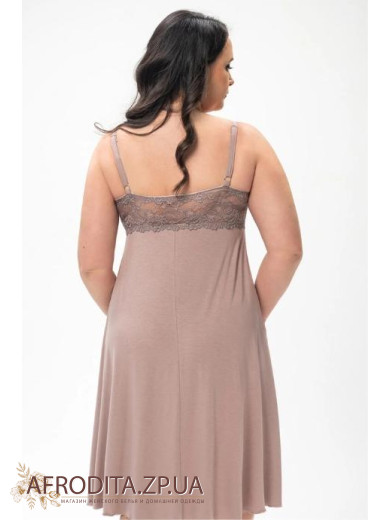Нічна сорочка з віскози Shato 2433 капучіно