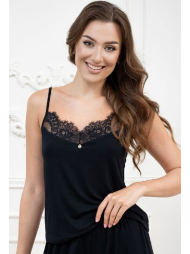 Жіноча піжама з шортами Shato 2437 black