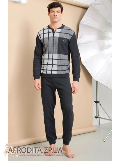 Домашний мужской костюм с начесом Enrico Coveri EP2212