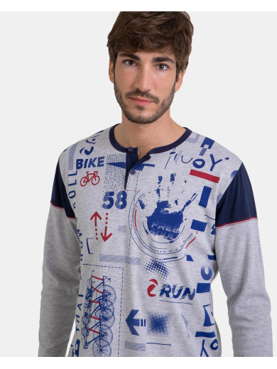 Піжама чоловіча зі штанами Massana P731301