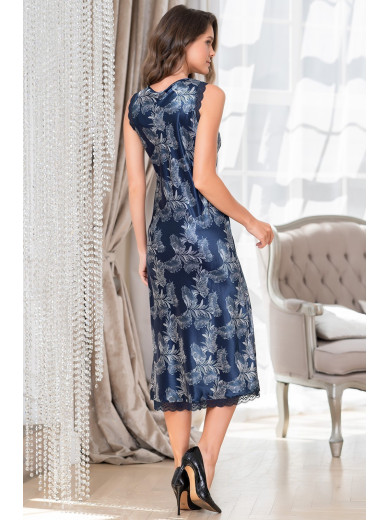 Длинная шелковая сорочка "Ванесса" 3778