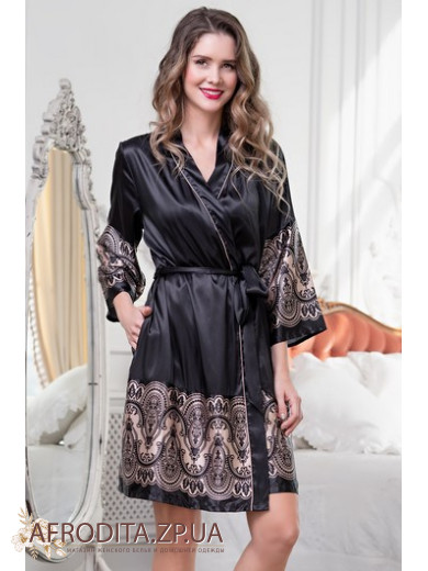 Атласний халат 