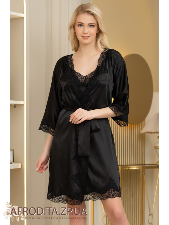 Женский шелковый халат Ариана 3943