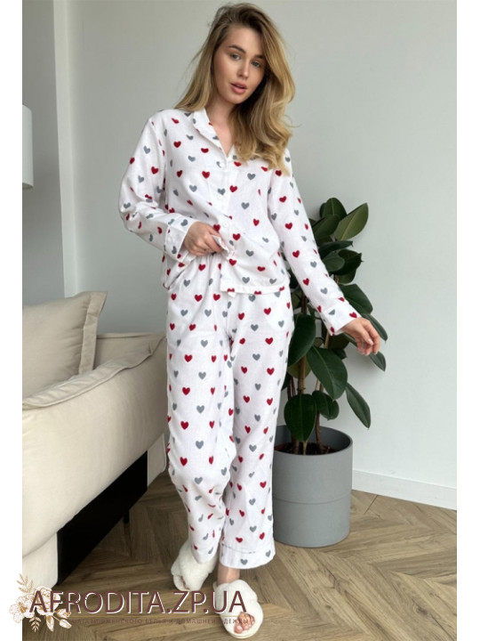 Фланелевая женская пижама Cosy 82672