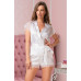 Піжама жіноча з шортами атласна "Лідія" 7056