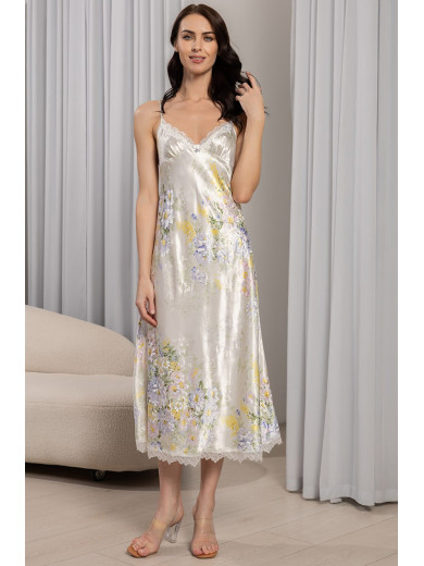 Длинная шелковая сорочка "Лилианна" 5996