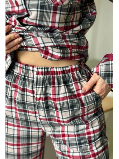 Женская пижама из фланели  с брюками Cosy 82723