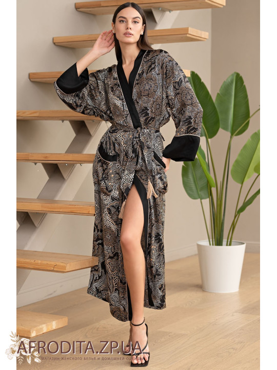 Жіночий довгий халат Селеста 4049