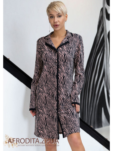 Женский халат на пуговицах 1596-16125