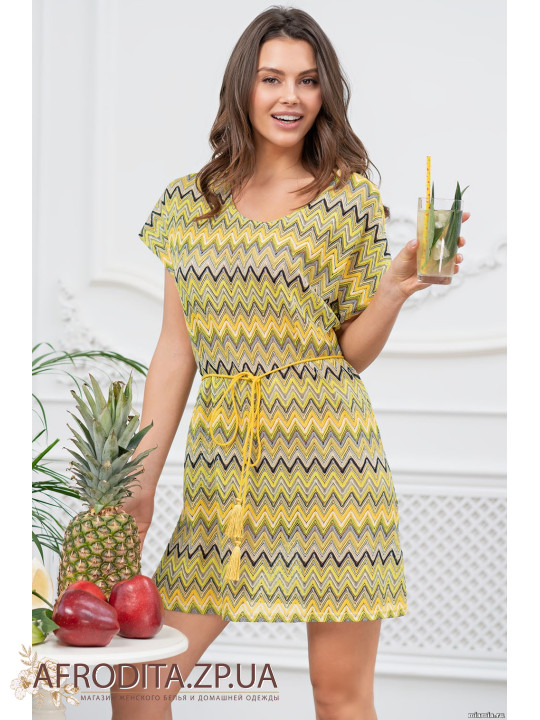 Короткая пляжная туника "Миссони" 8241