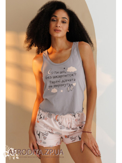 Женский домашний комплект из хлопка Roksana 82830