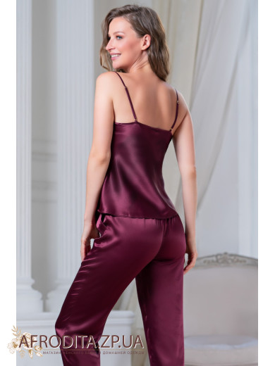 Женская пижама шелковая  "Шерон" 3806