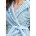 Жіночий теплий халат Shato 2337 light blue