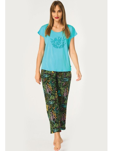 Женская пижама со штанами Key 82775 из вискозы