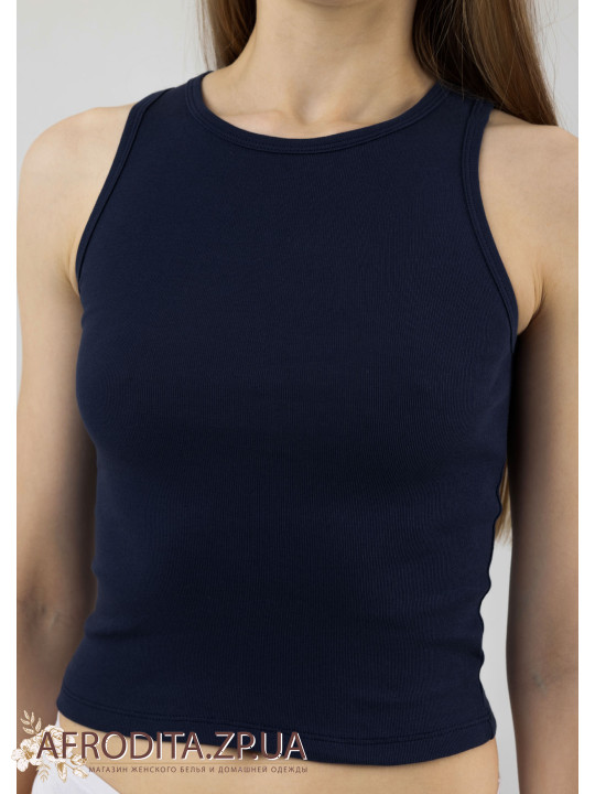 Темно-синяя женская майка Roksana 1268-42011