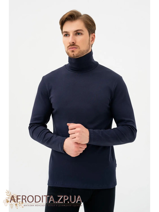 Чоловічий лонгслів 211 синій