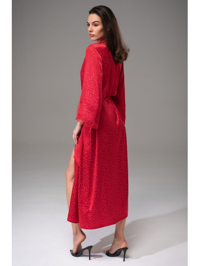 Жіночий довгий халат Джоанна 7319-2 червоний