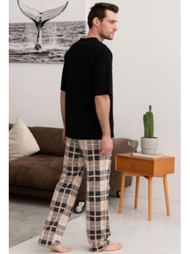 Мужская пижама из хлопка со штанами Cosy 82593