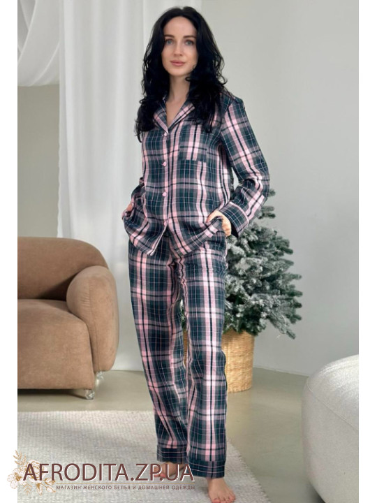 Фланелевая женская пижама Cosy 82673