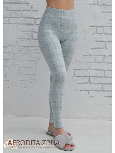 Лосины голубые в клетку Roksana 1475-80796