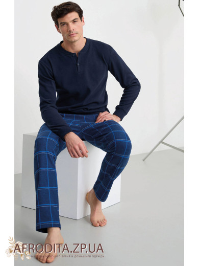 Домашний мужской костюм с начесом Enrico Coveri EP2217