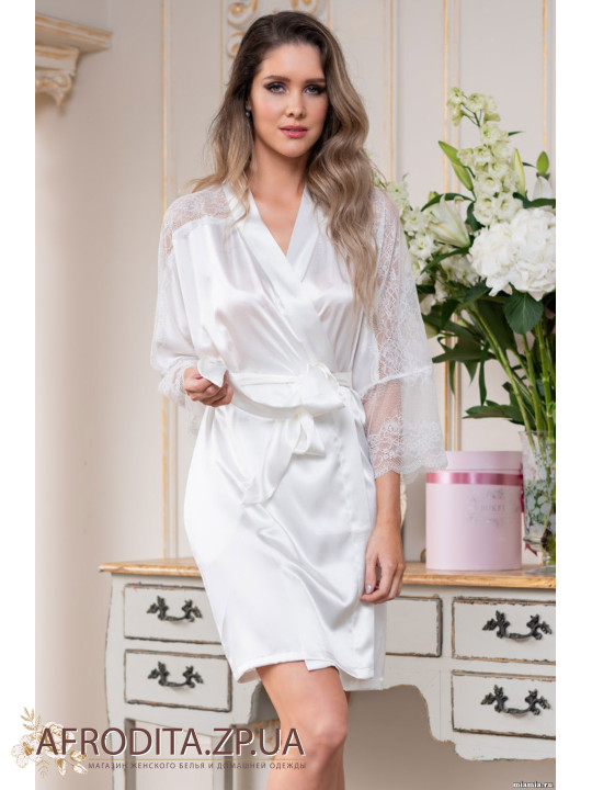  Жіночий атласний халат "Крістіна" 8893