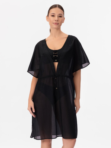 Пляжна туніка чорного кольору Marc&Andre CU26-05