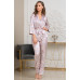 Жіноча піжама-трійка шовкова із брюками Селін 3718