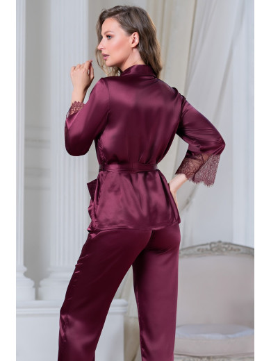 Женская пижама шелковая  "Шерон" 3806